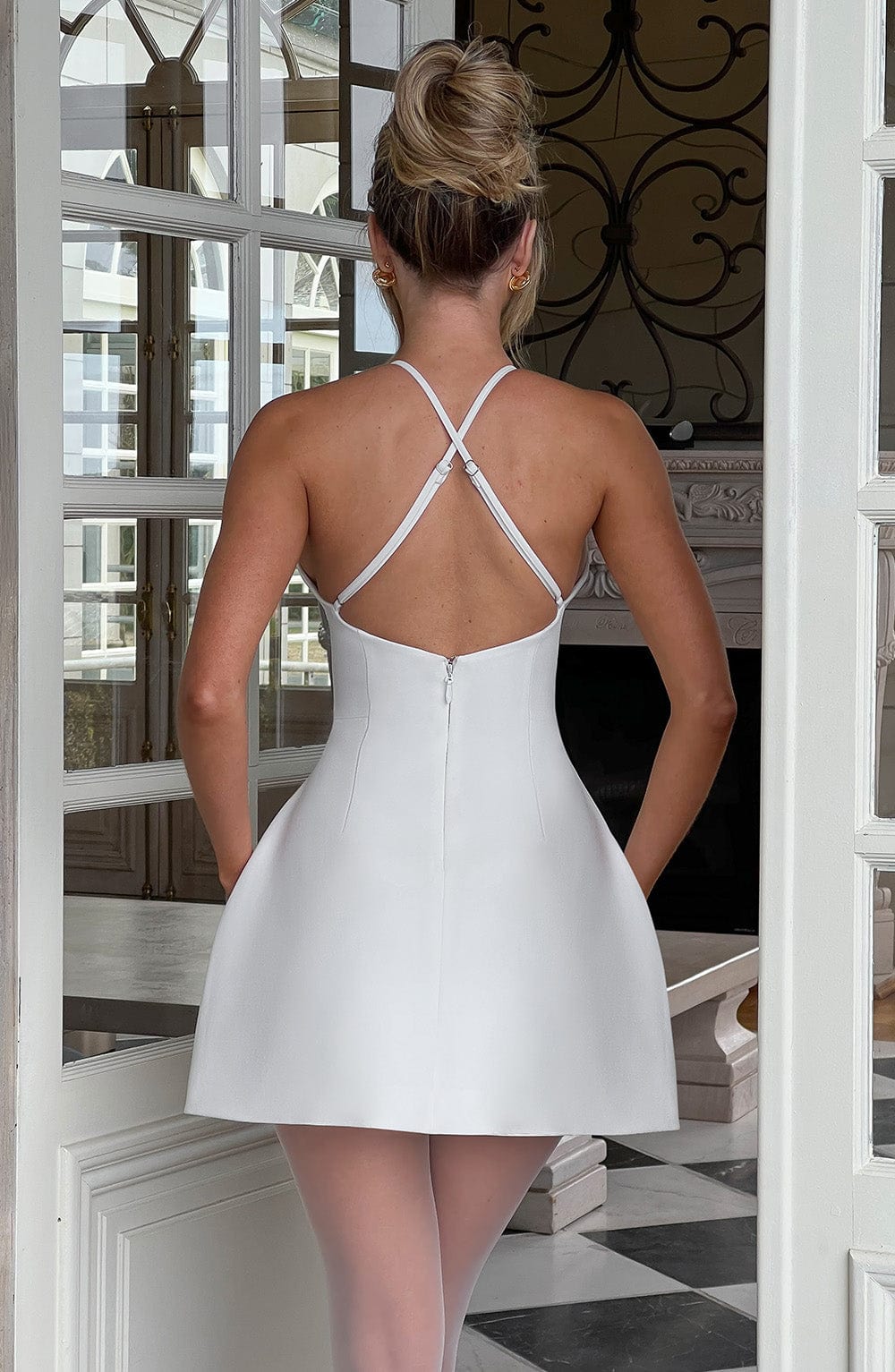 JAYNE MINI DRESS - IVORY