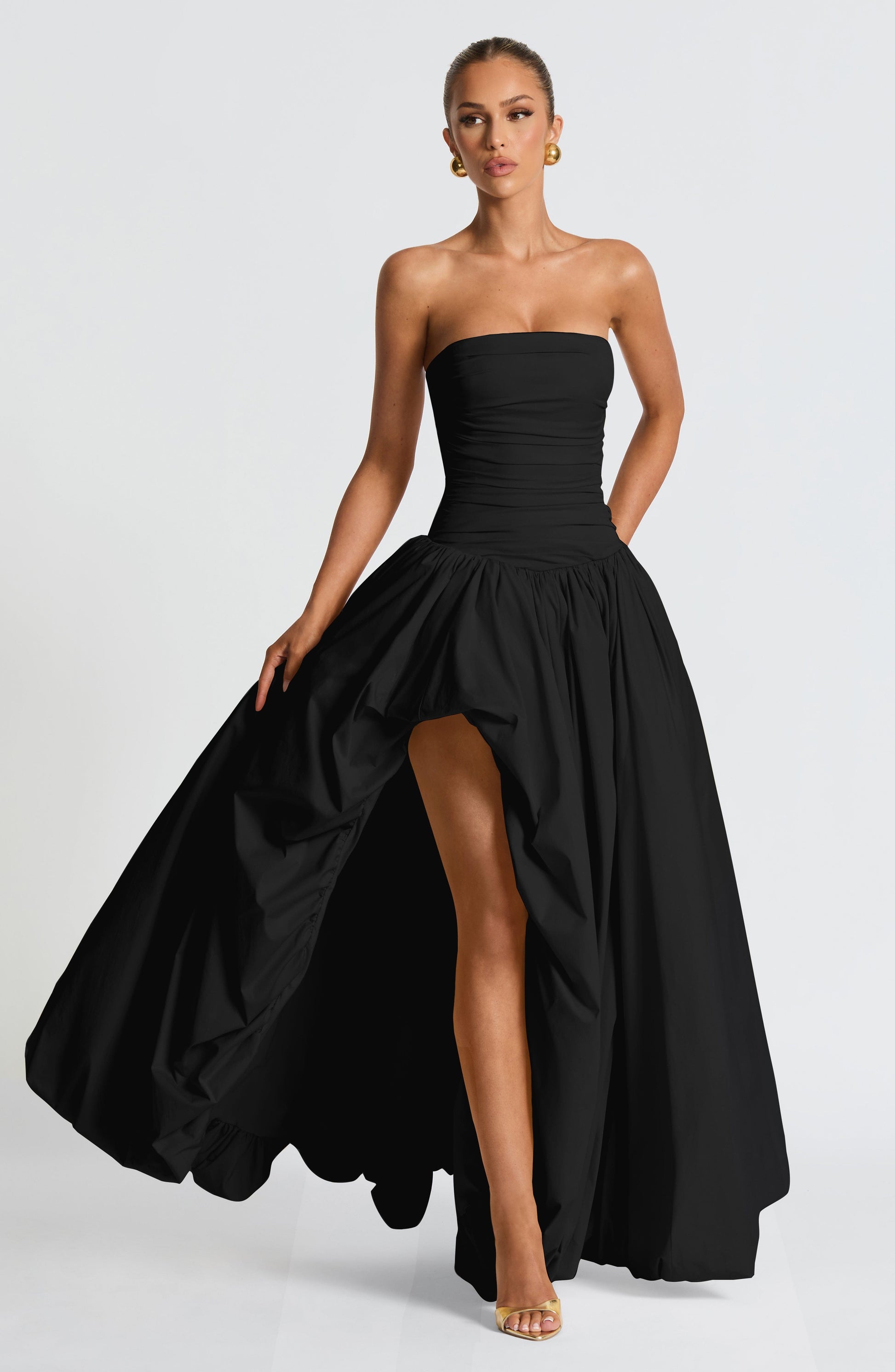 JILLIAN MAXI DRESS - BLACK