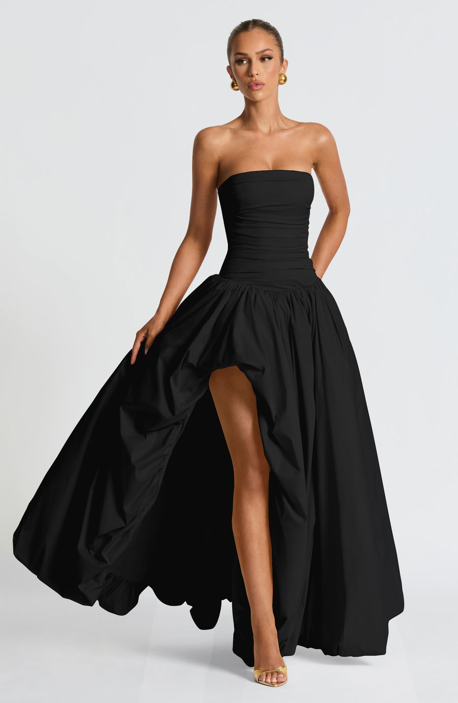 VESTIDO MAXI JILLIAN - NEGRO