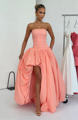 JILLIAN MAXI DRESS - PEACH