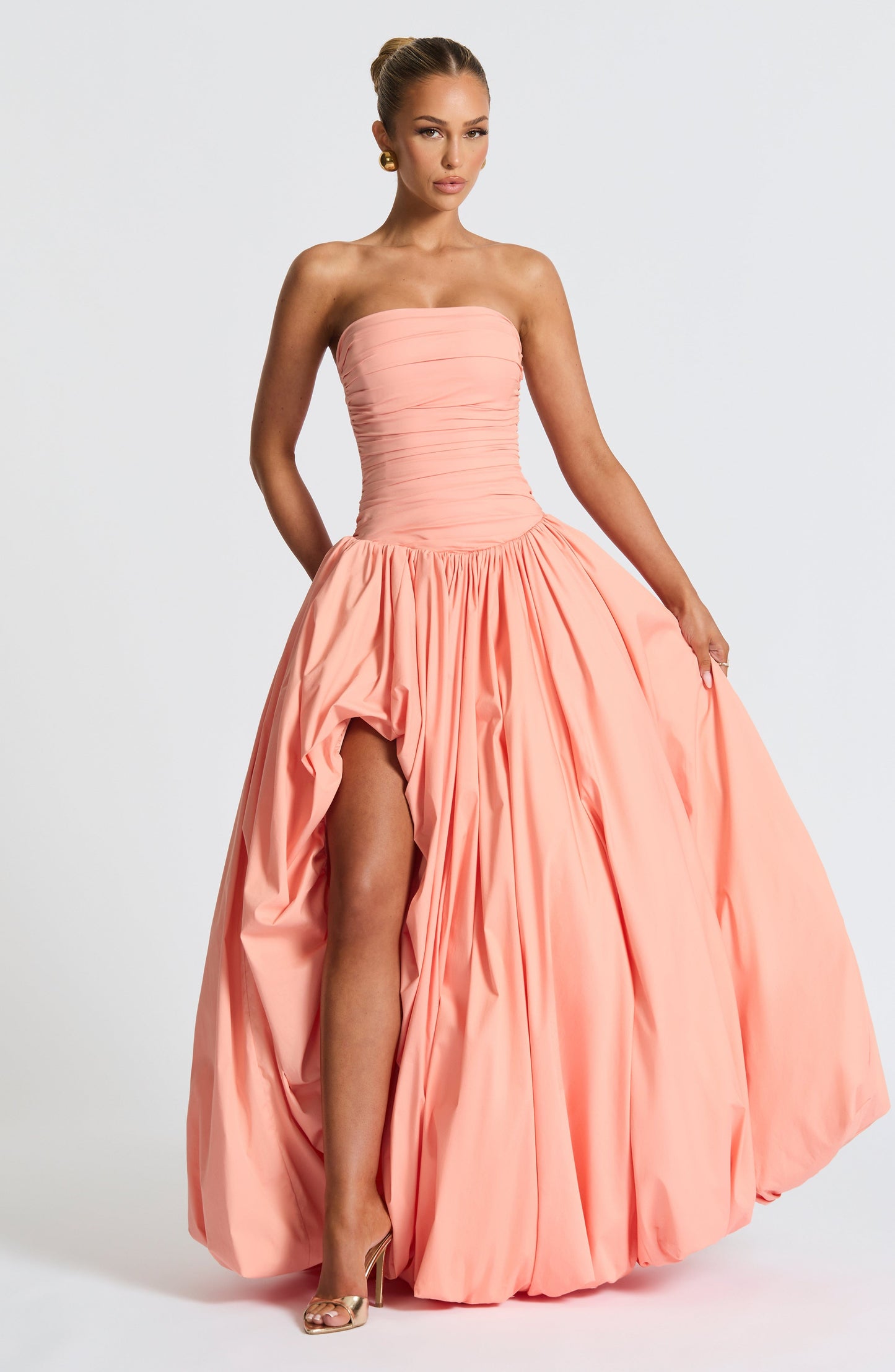 JILLIAN MAXI DRESS - PEACH