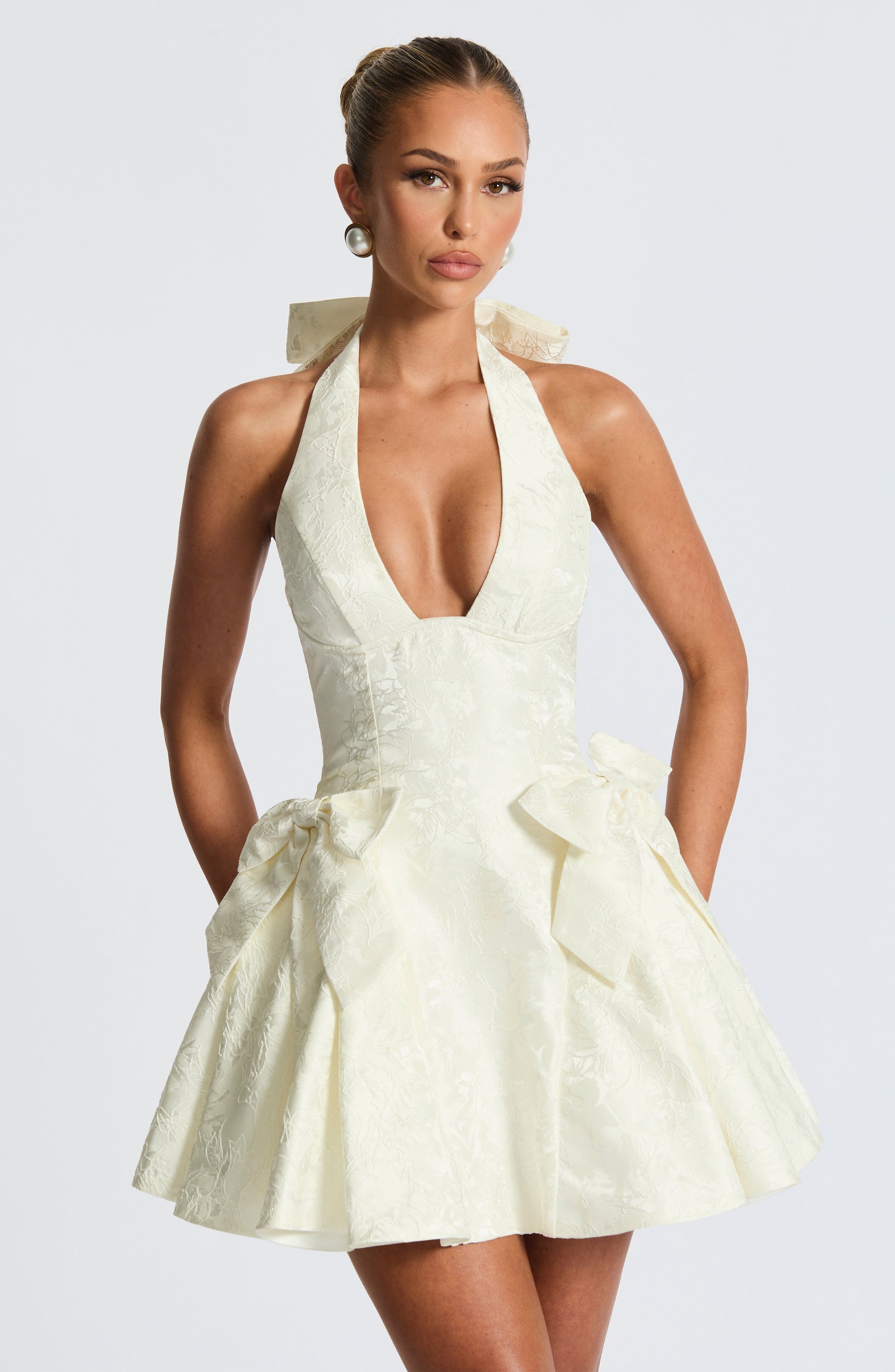 JOCELYN MINI DRESS - IVORY
