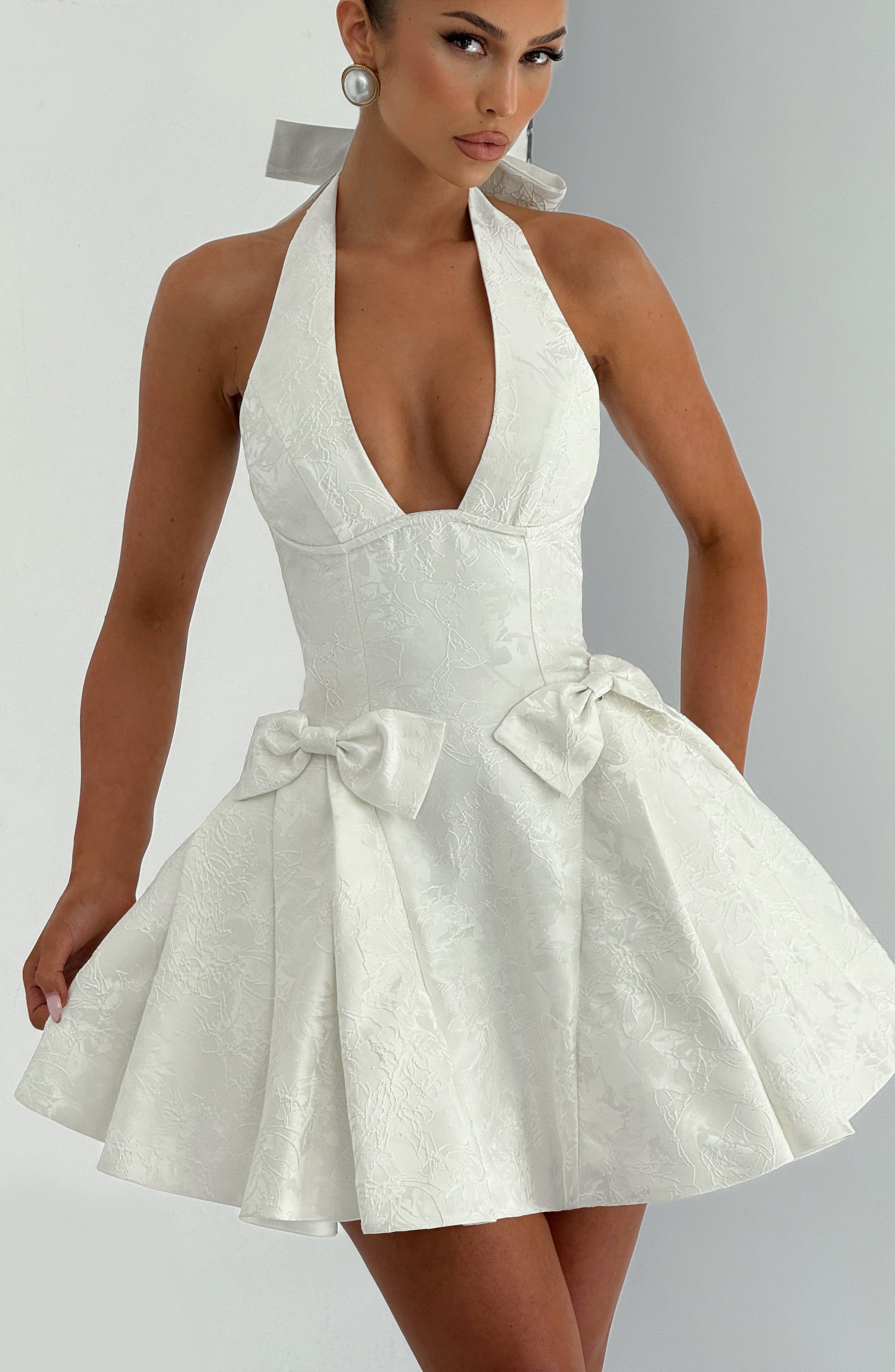 JOCELYN MINI DRESS - IVORY