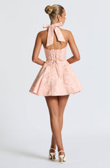JOCELYN MINI DRESS - SOFT PEACH