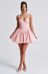 JOSIE MINI DRESS - BLUSH