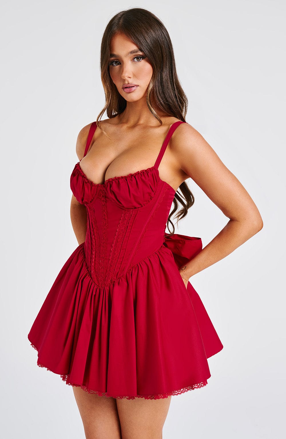 JOSIE MINI DRESS - RED