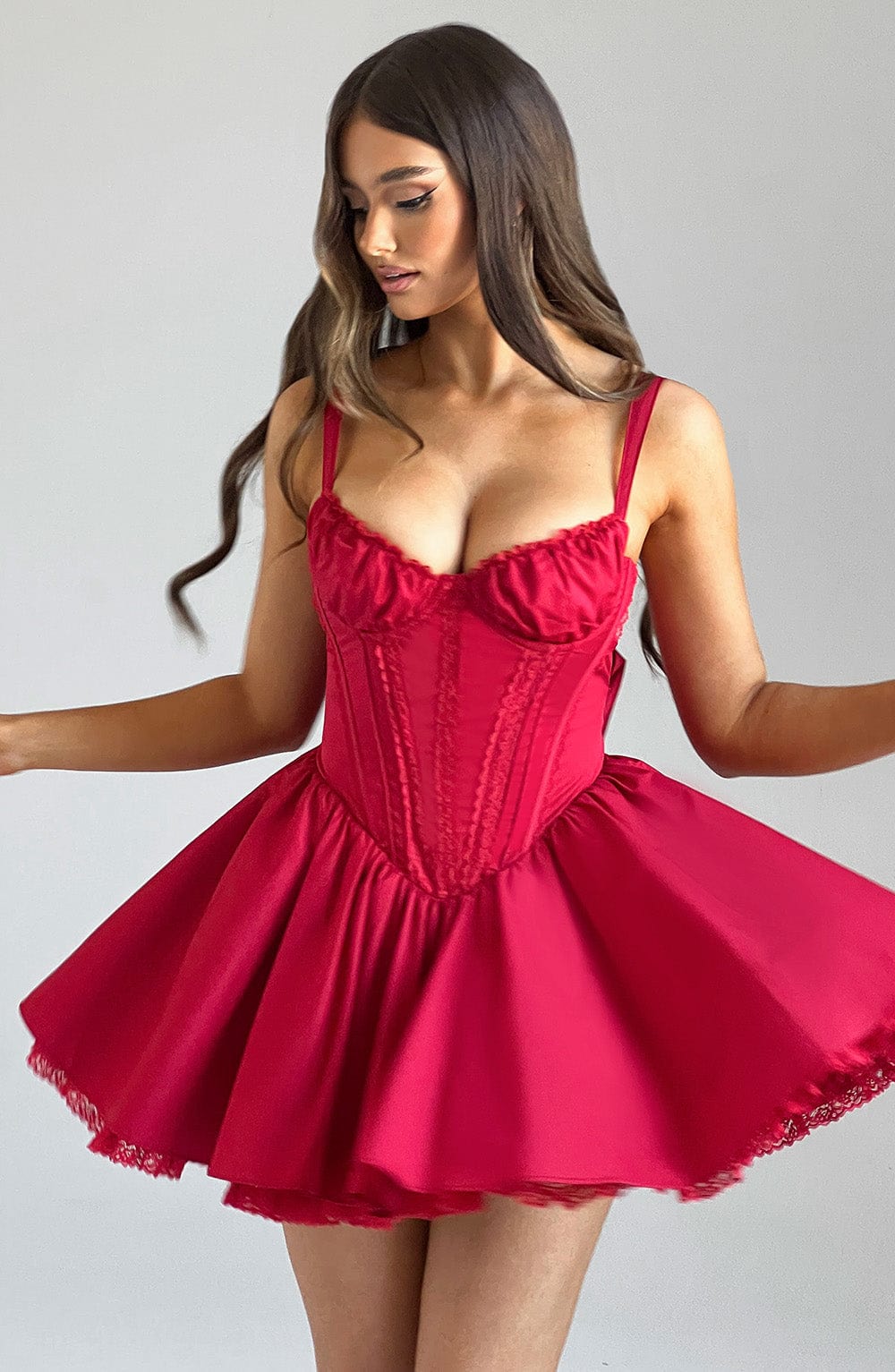 JOSIE MINI DRESS - RED