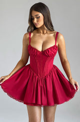 JOSIE MINI DRESS - RED