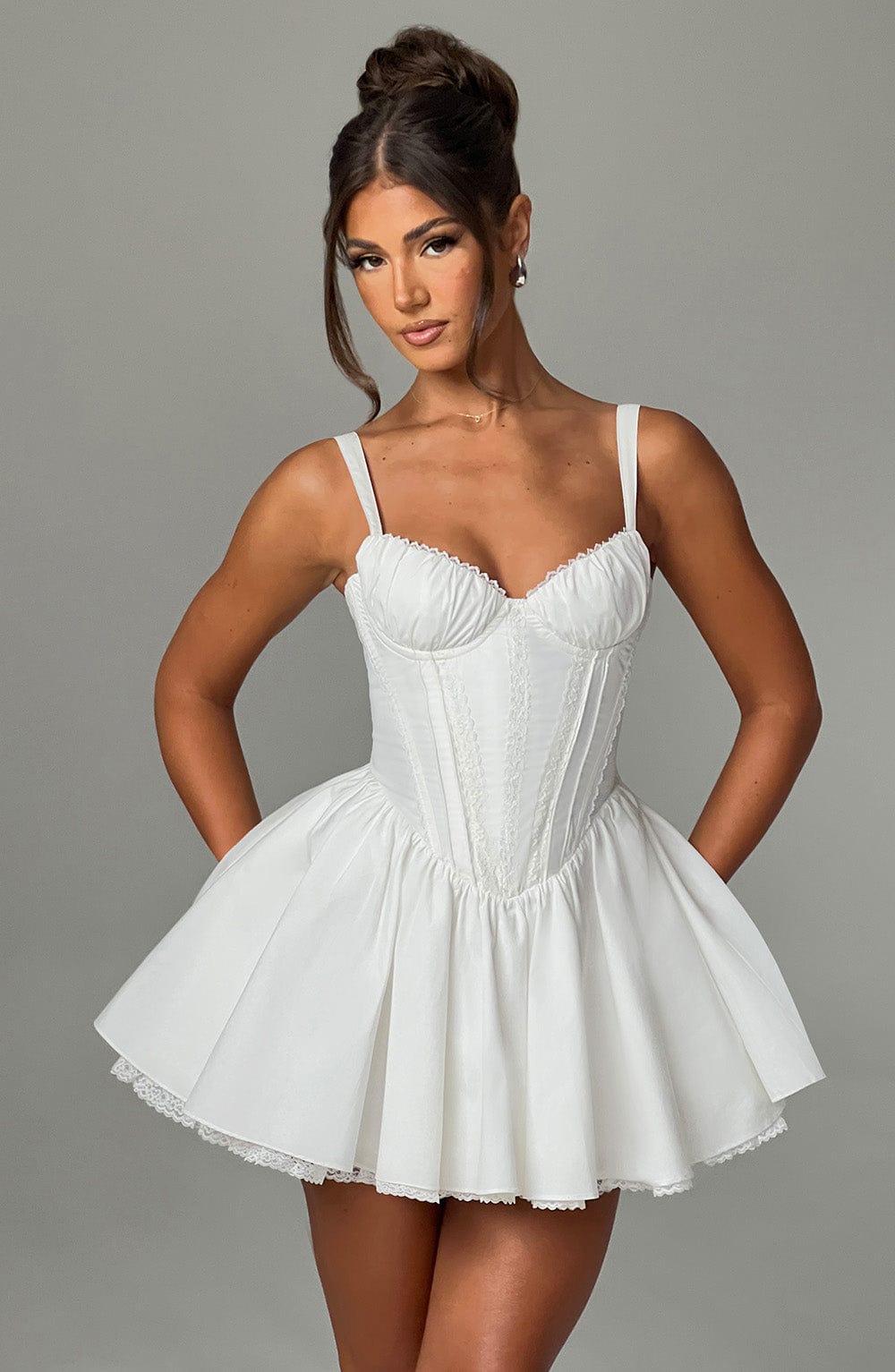JOSIE MINI DRESS - WHITE