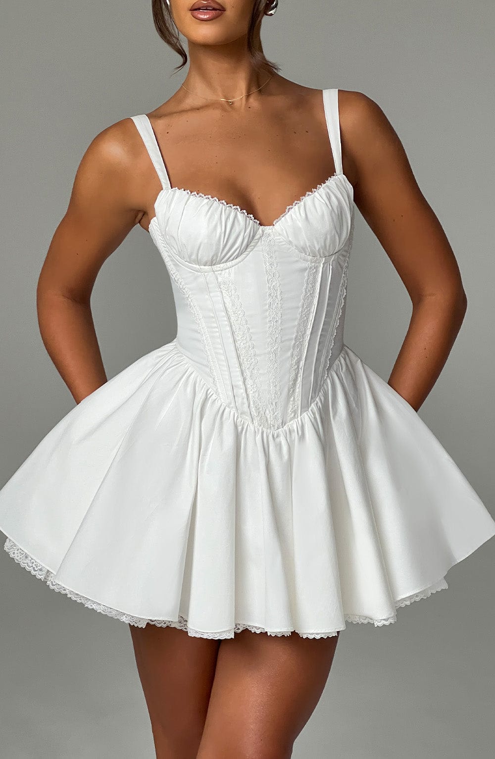 JOSIE MINI DRESS - WHITE