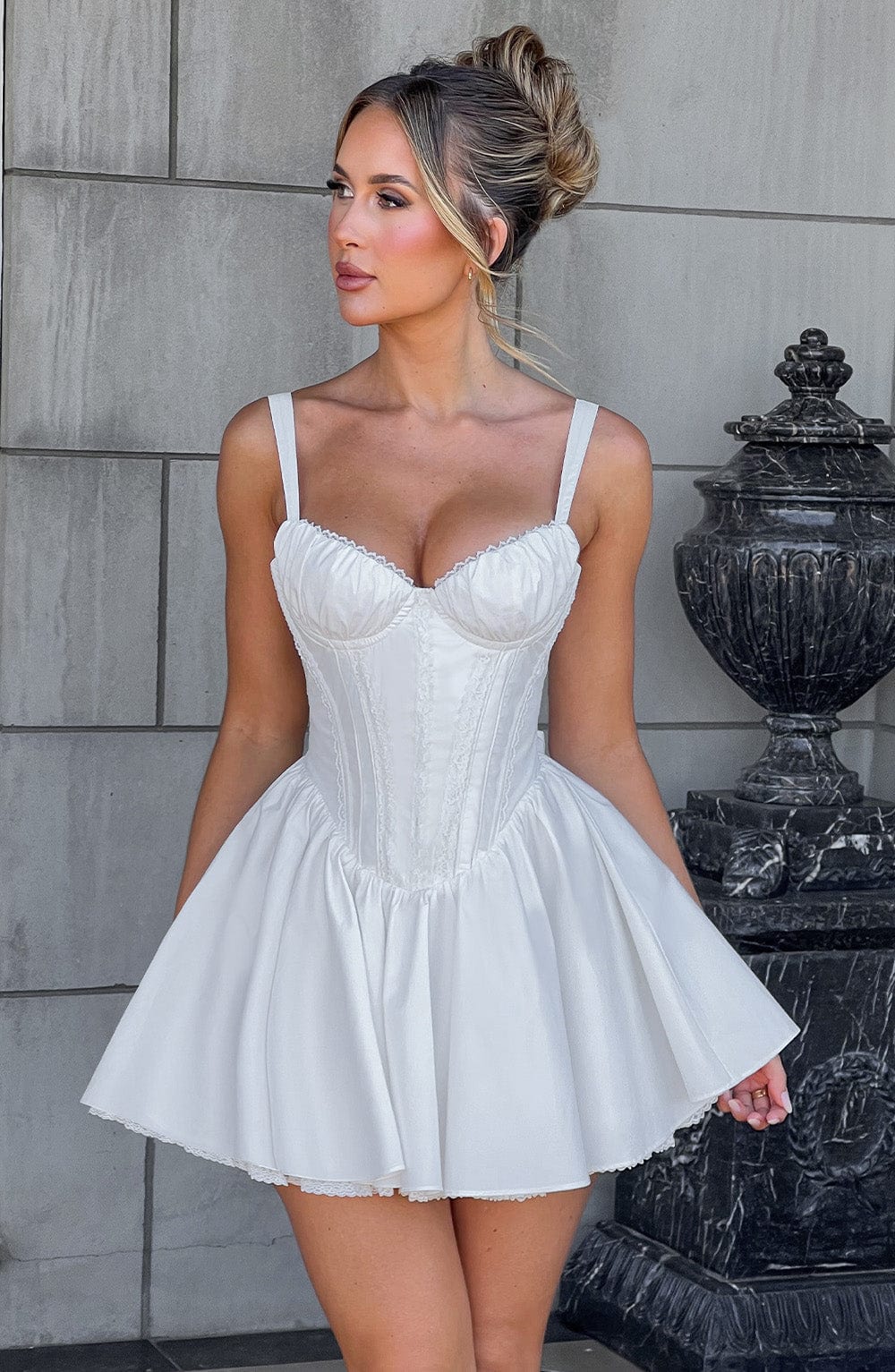 JOSIE MINI DRESS - WHITE