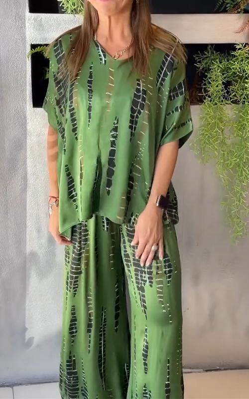 MARIE™ - CONJUNTO ESTAMPADO DE DOS PIEZAS CHIC