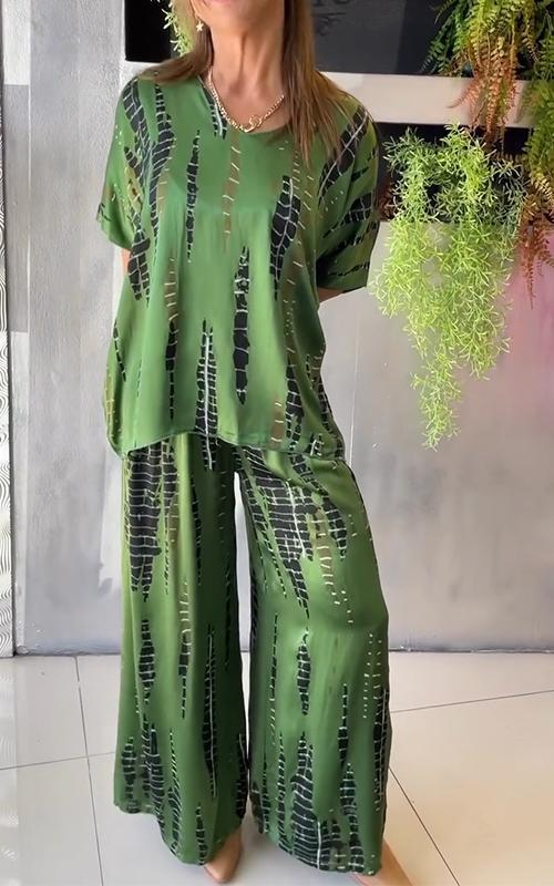 MARIE™ - CONJUNTO ESTAMPADO DE DOS PIEZAS CHIC