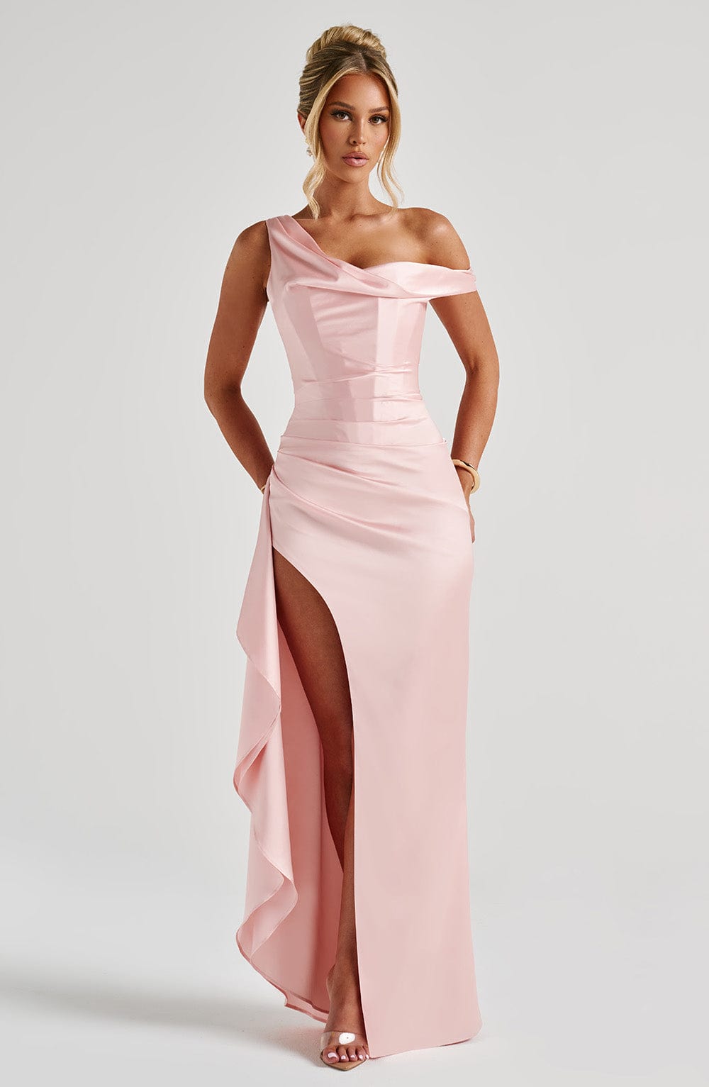 JULIENE MAXI DRESS - BLUSH