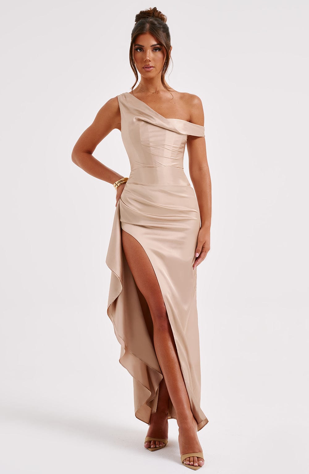 JULIENE MAXI DRESS - CHAMPAGNE