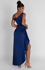 JULIENE MAXI DRESS - NAVY