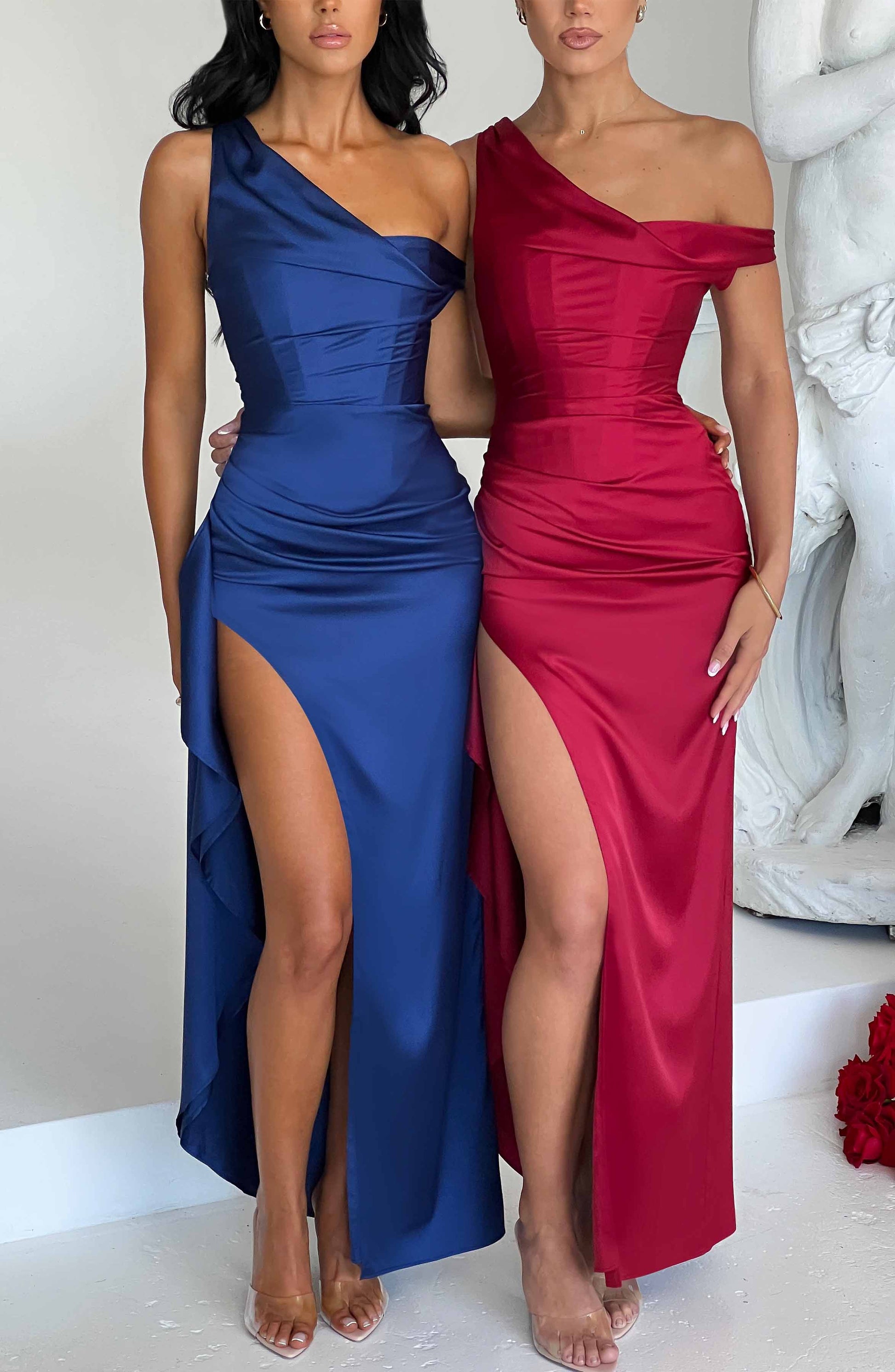 JULIENE MAXI DRESS - NAVY