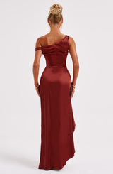 JULIENE MAXI DRESS - RUST