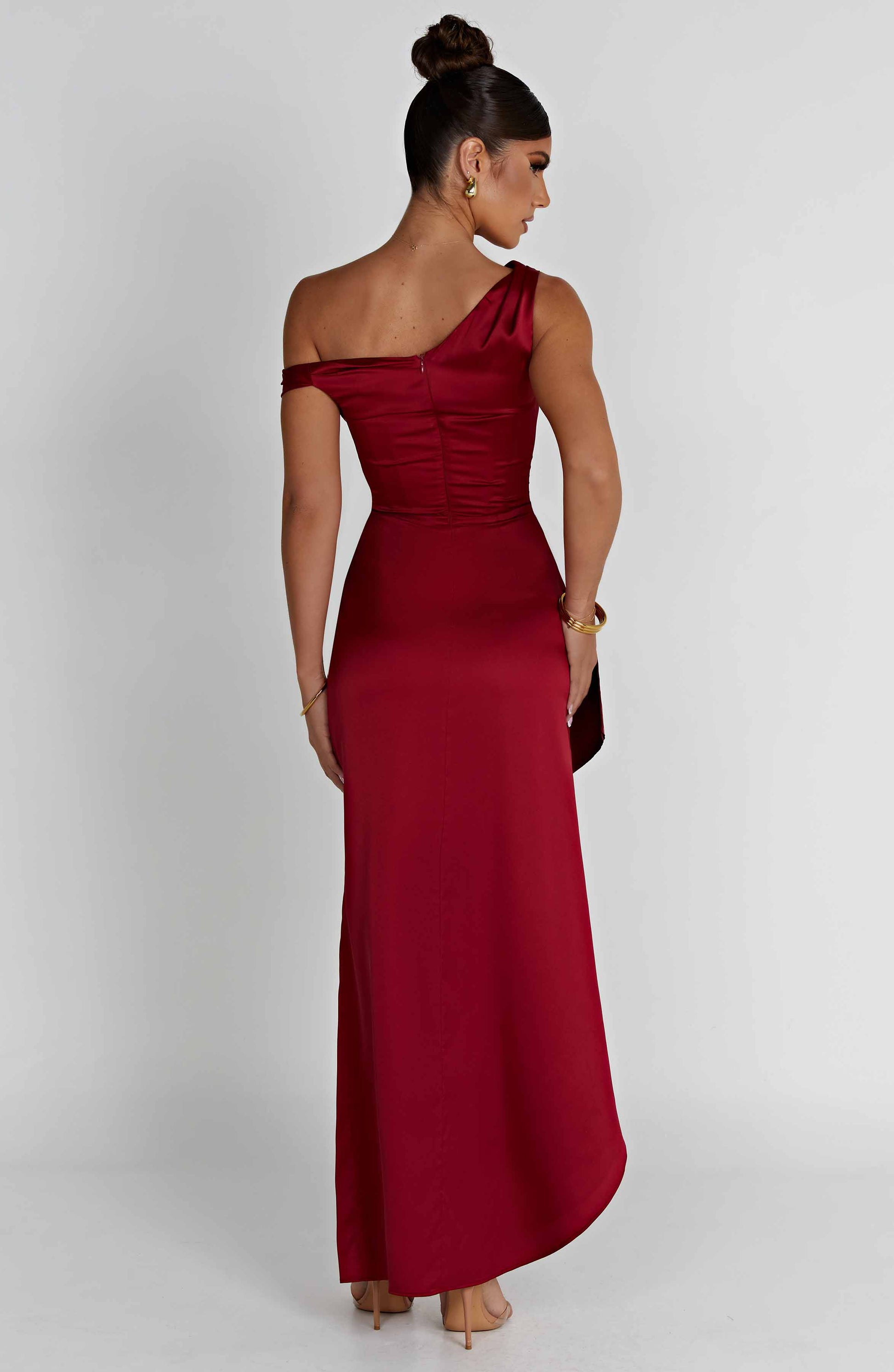 JULIENE MAXI DRESS - WINE