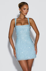 JULISSA MINI DRESS - GLACIER BLUE