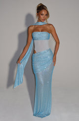 KAILANI MAXI DRESS - AQUA