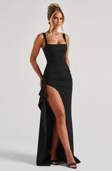 KATANA MAXI DRESS - BLACK