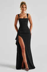 KATANA MAXI DRESS - BLACK