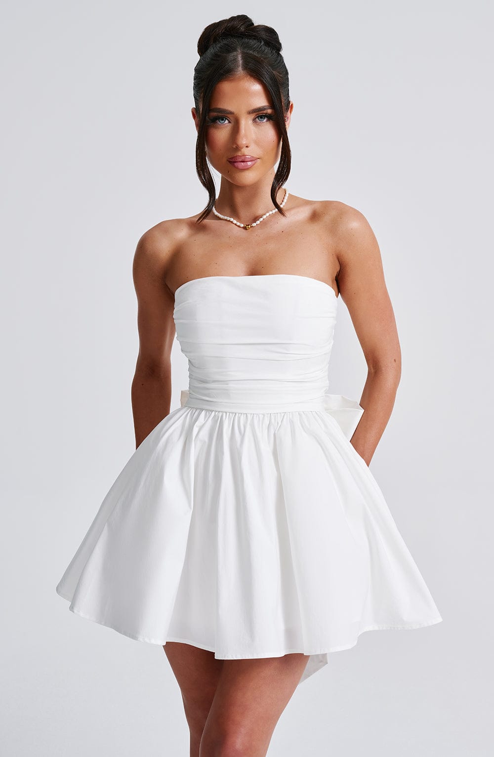 KATRINA MINI DRESS - IVORY