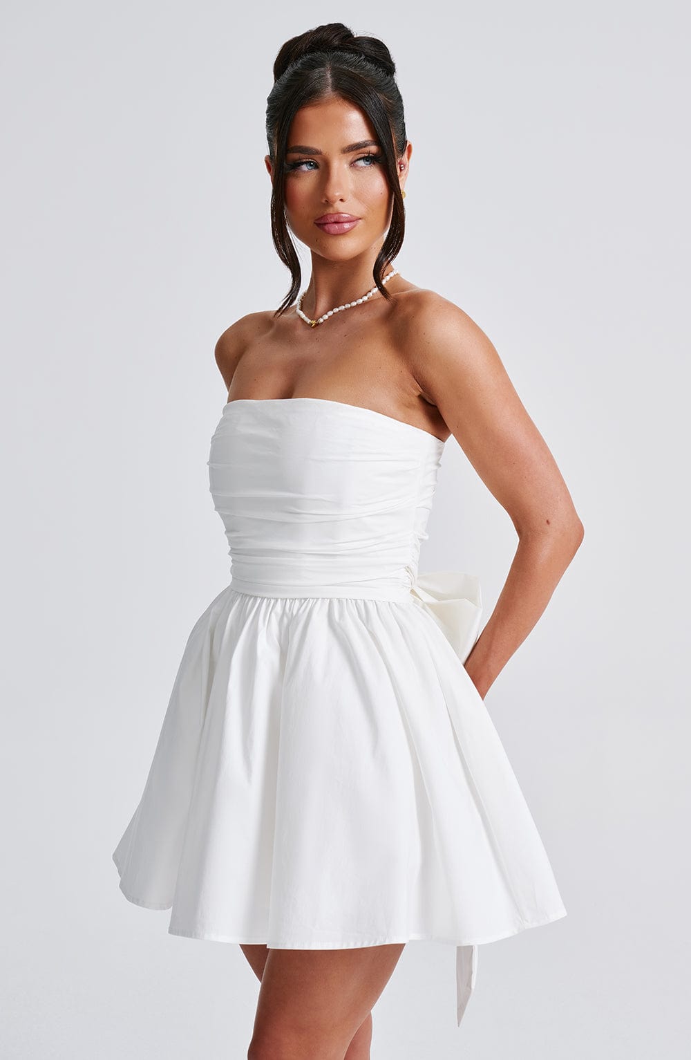 KATRINA MINI DRESS - IVORY