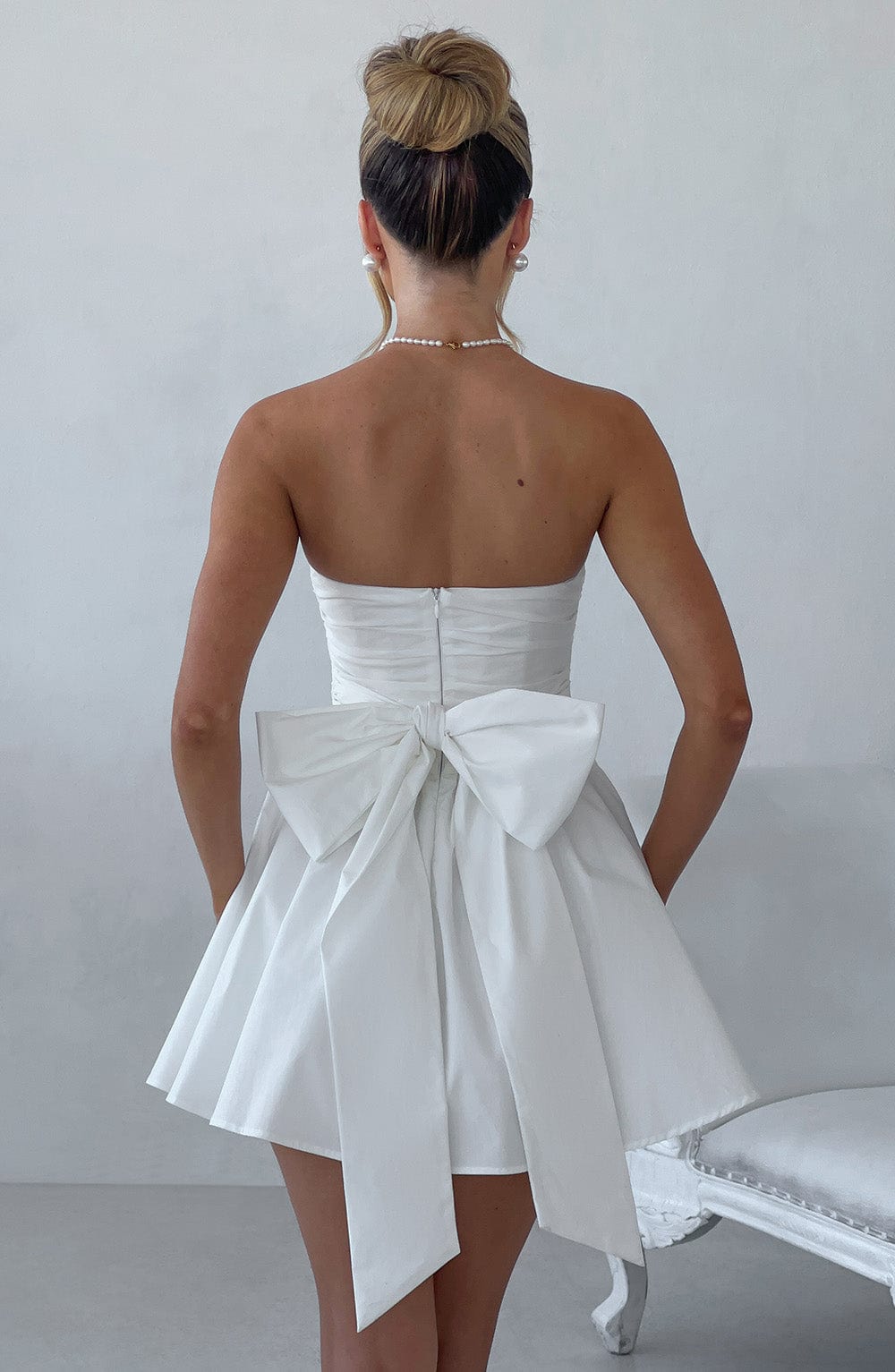KATRINA MINI DRESS - IVORY