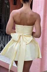 KATRINA MINI DRESS - LEMON