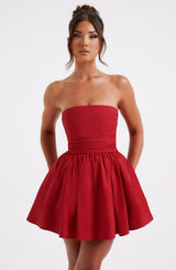 KATRINA MINI DRESS - RED