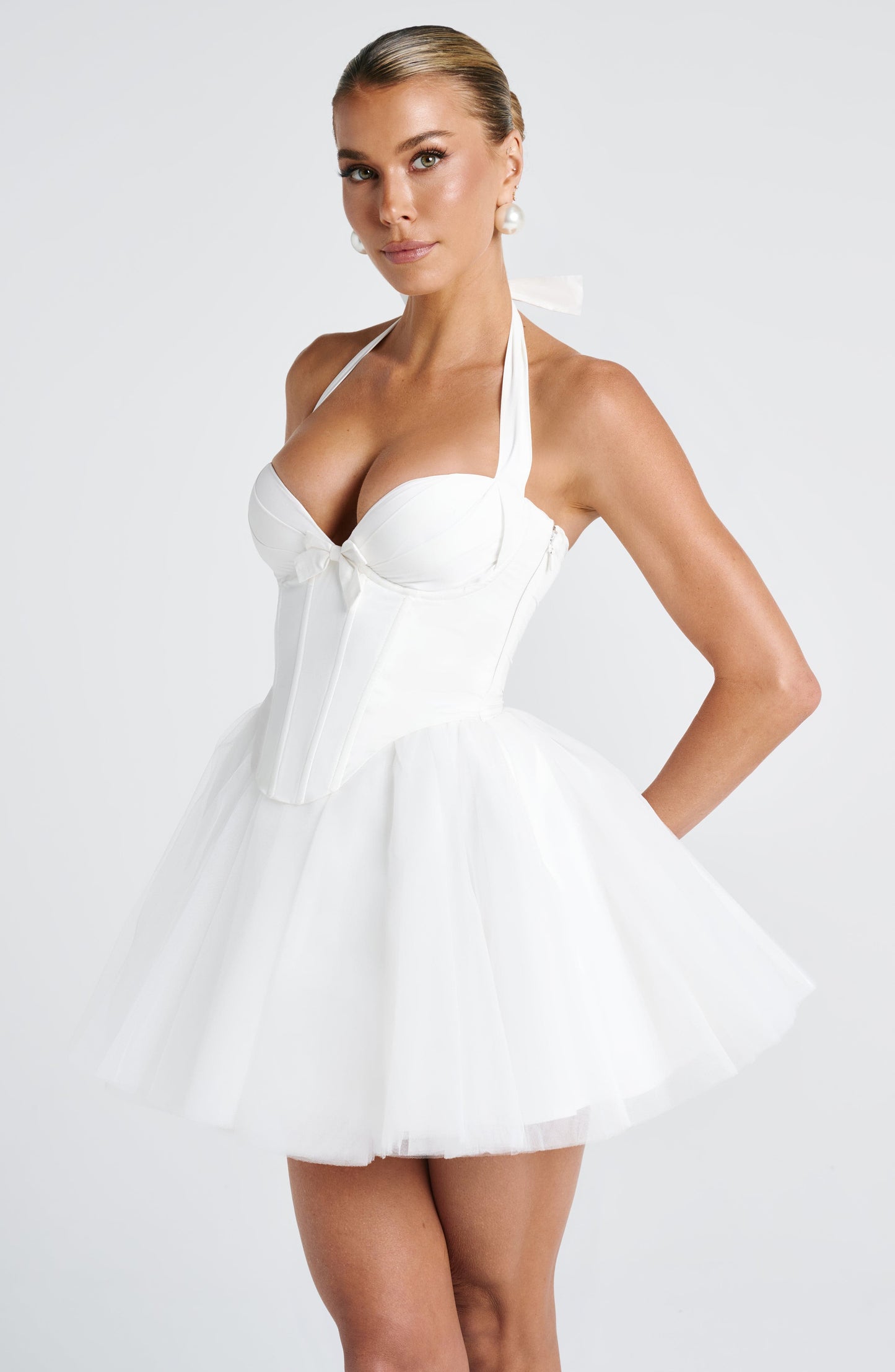 KEELY MINI DRESS - IVORY