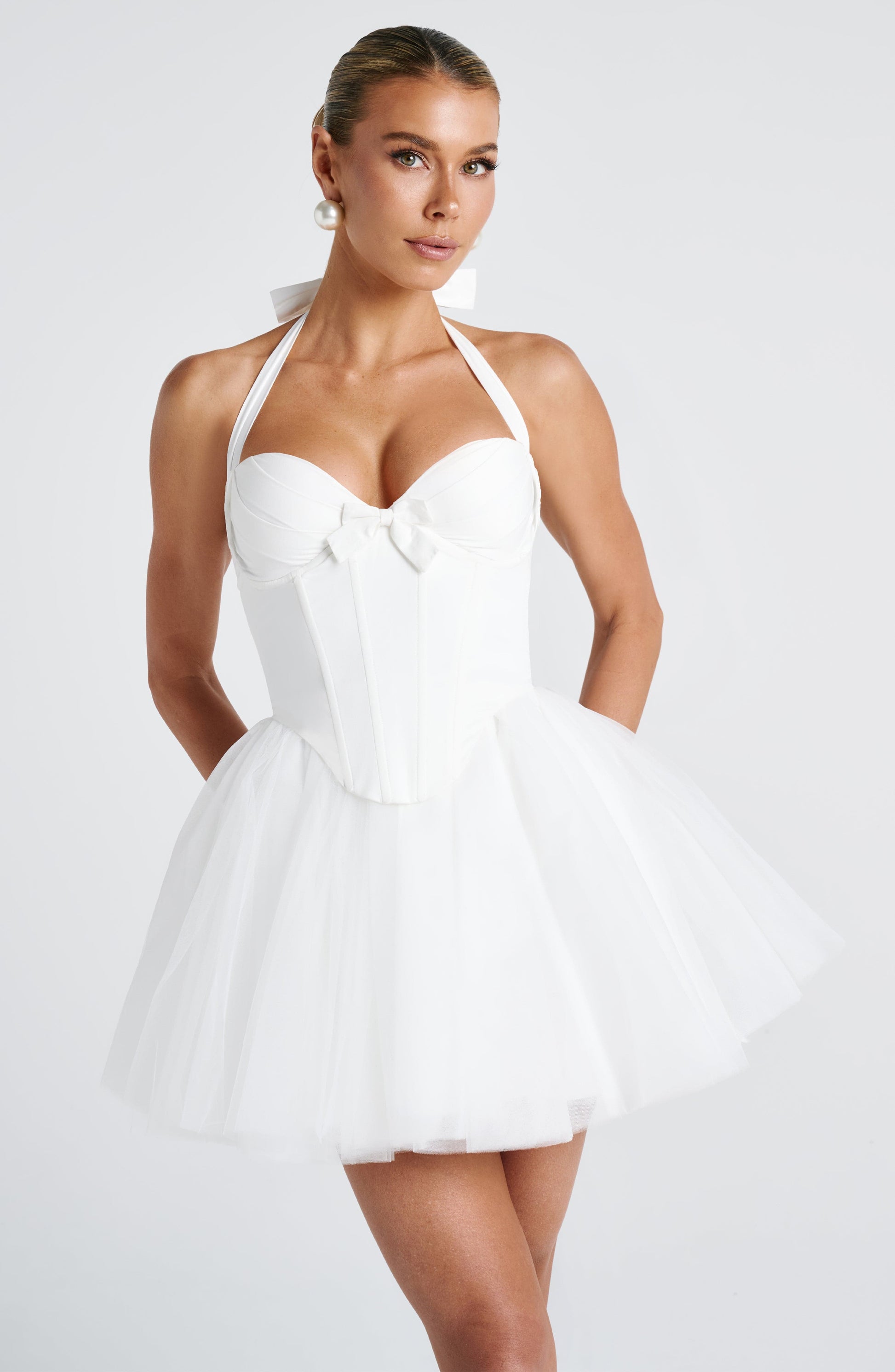 KEELY MINI DRESS - IVORY