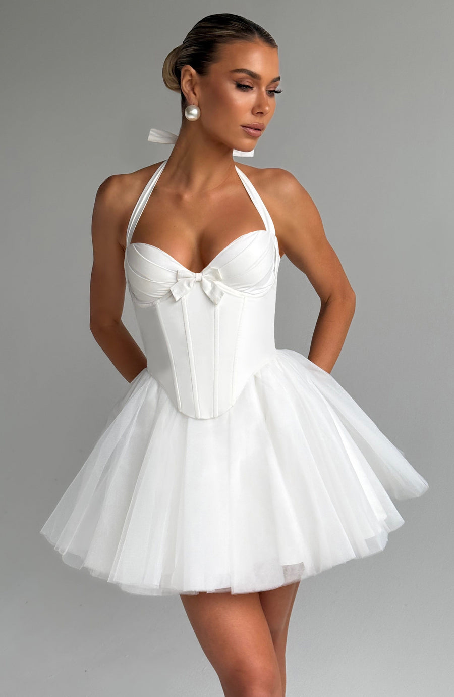 MINIVESTIDO KEELY - MARFIL