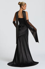 KENSINGTON MAXI DRESS - BLACK