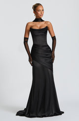 KENSINGTON MAXI DRESS - BLACK