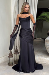 KENSINGTON MAXI DRESS - BLACK