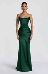 KENSINGTON MAXI DRESS - EMERALD