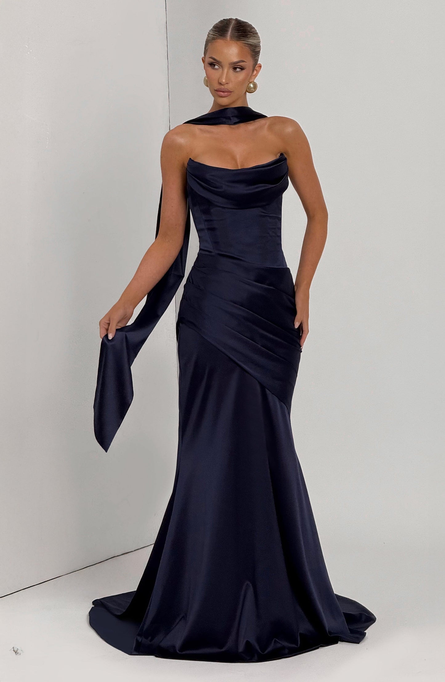 KENSINGTON MAXI DRESS - NAVY