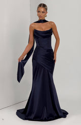 KENSINGTON MAXI DRESS - NAVY
