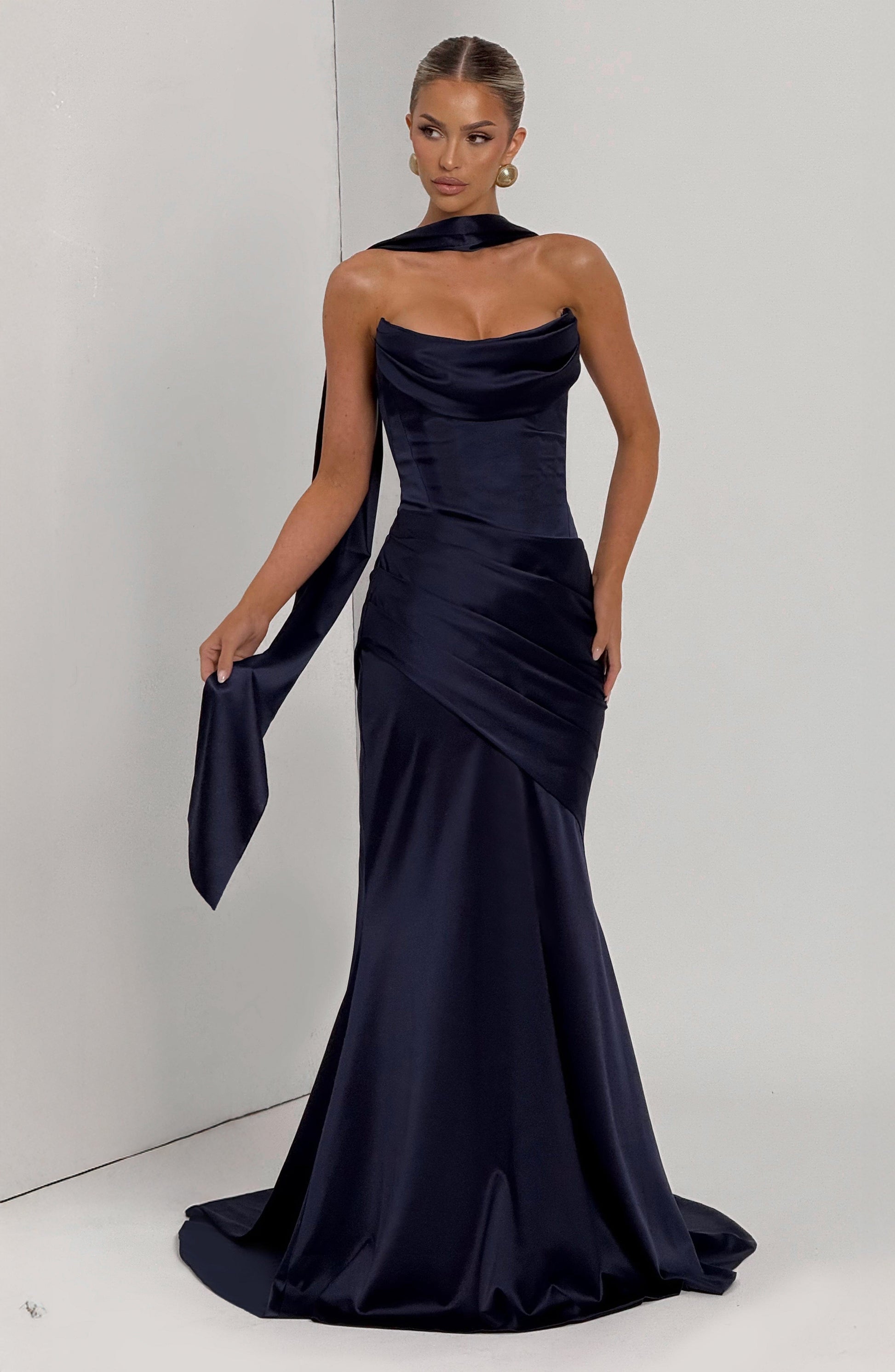 KENSINGTON MAXI DRESS - NAVY