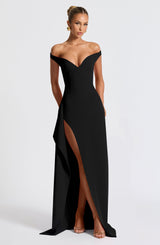 KHALESIA MAXI DRESS - BLACK