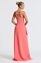 KHALESIA MAXI DRESS - CORAL PINK