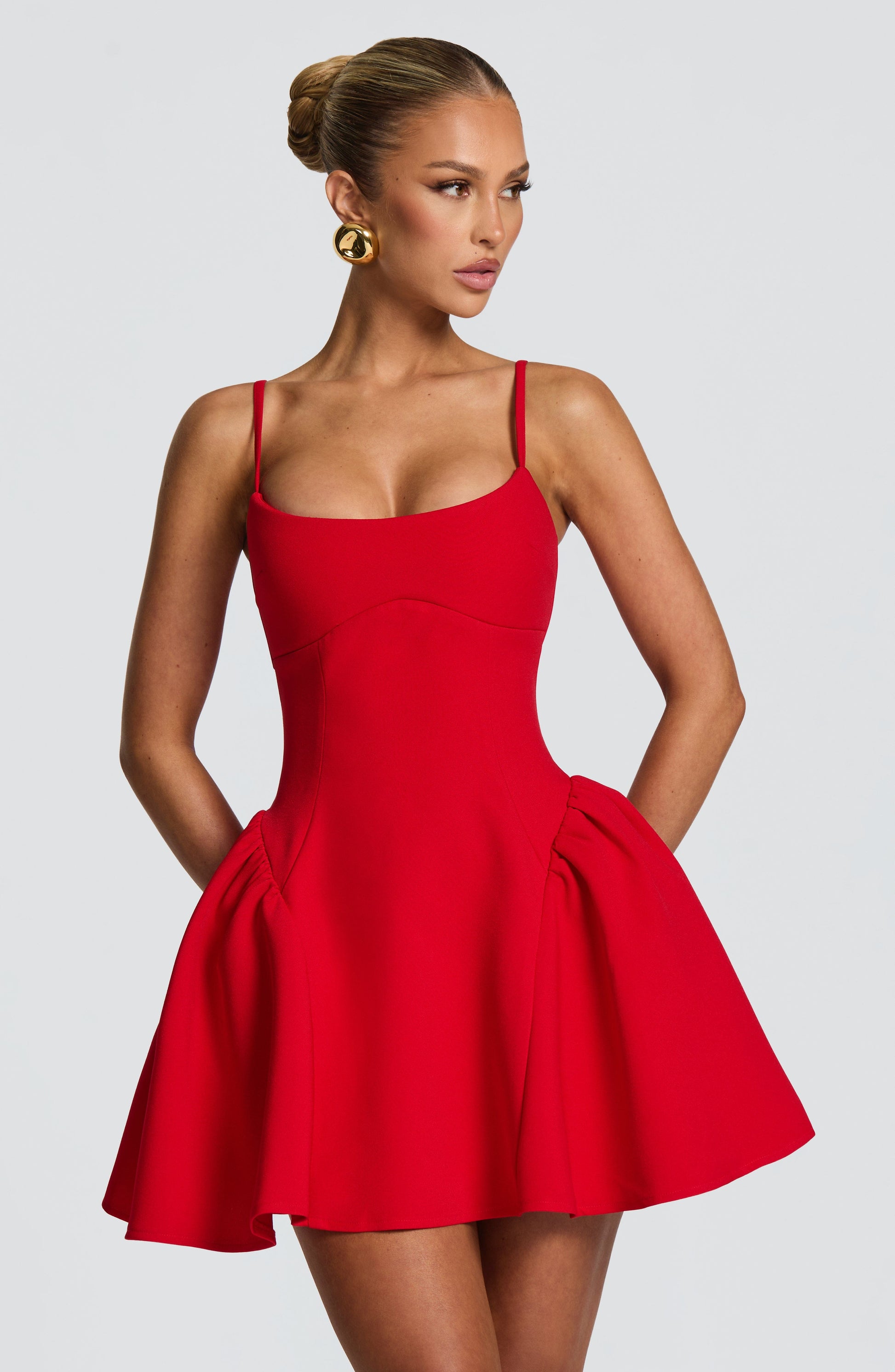KIAH MINI DRESS - RED