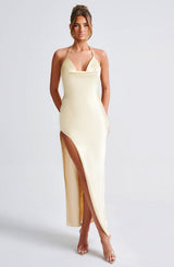 KIANDRA MAXI DRESS - LEMON