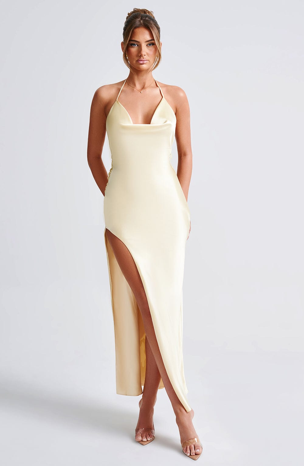 KIANDRA MAXI DRESS - LEMON