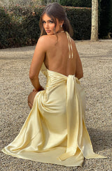 KIANDRA MAXI DRESS - LEMON
