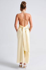 KIANDRA MAXI DRESS - LEMON