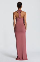 KINGSLEY MAXI DRESS - ROSE BROWN